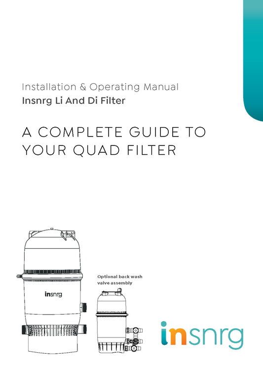 Manual for Di & Li Filter (Physical Copy) - Insnrg Di & Li Filters [ISP001Di]