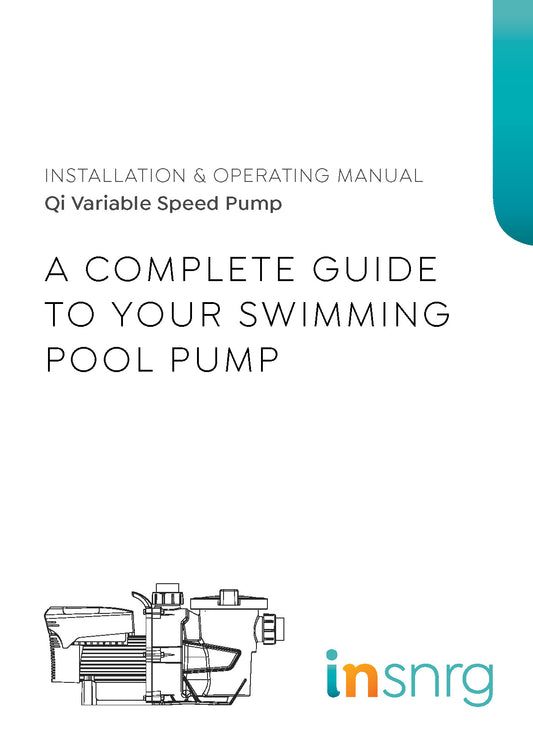 Manual for Qi Variable Speed Pump (Physical Copy) - Insnrg Qi Pumps [156012]